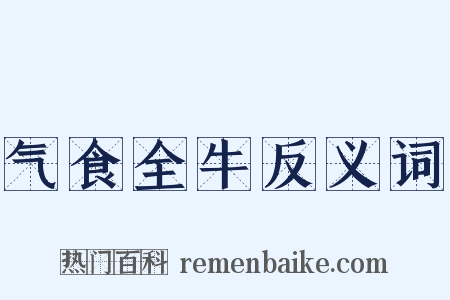 气食全牛反义词是什么意思的图片
